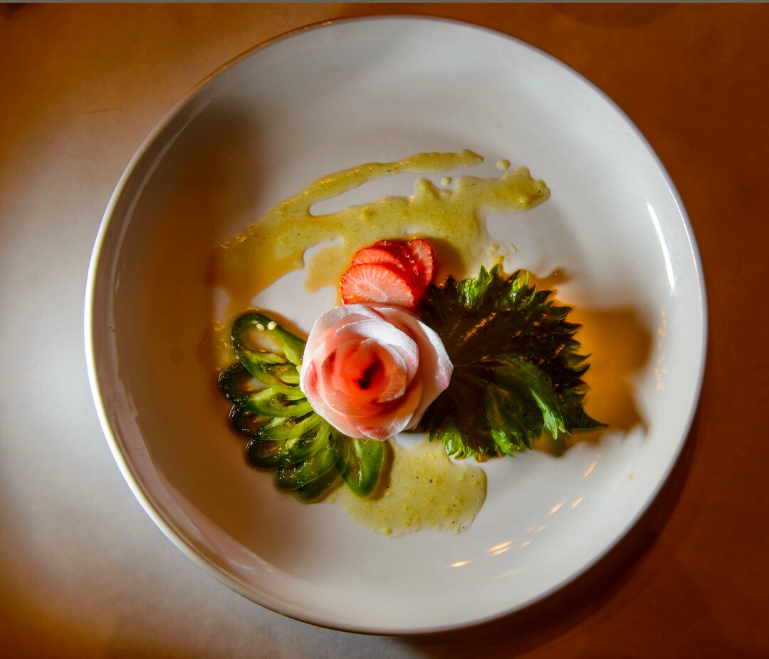 (Steve Griffin  |  The Salt Lake Tribune)  The Jalapeno Hamachi at Soy's Sushi Bar & Grill in Murray.