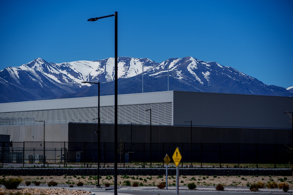 (Trent Nelson  |  The Salt Lake Tribune) Meta's Eagle Mountain Data Center on Friday, May 2, 2025. A Silicon Valley company plans to lay off 50 contractors from Meta’s Eagle Mountain data center.