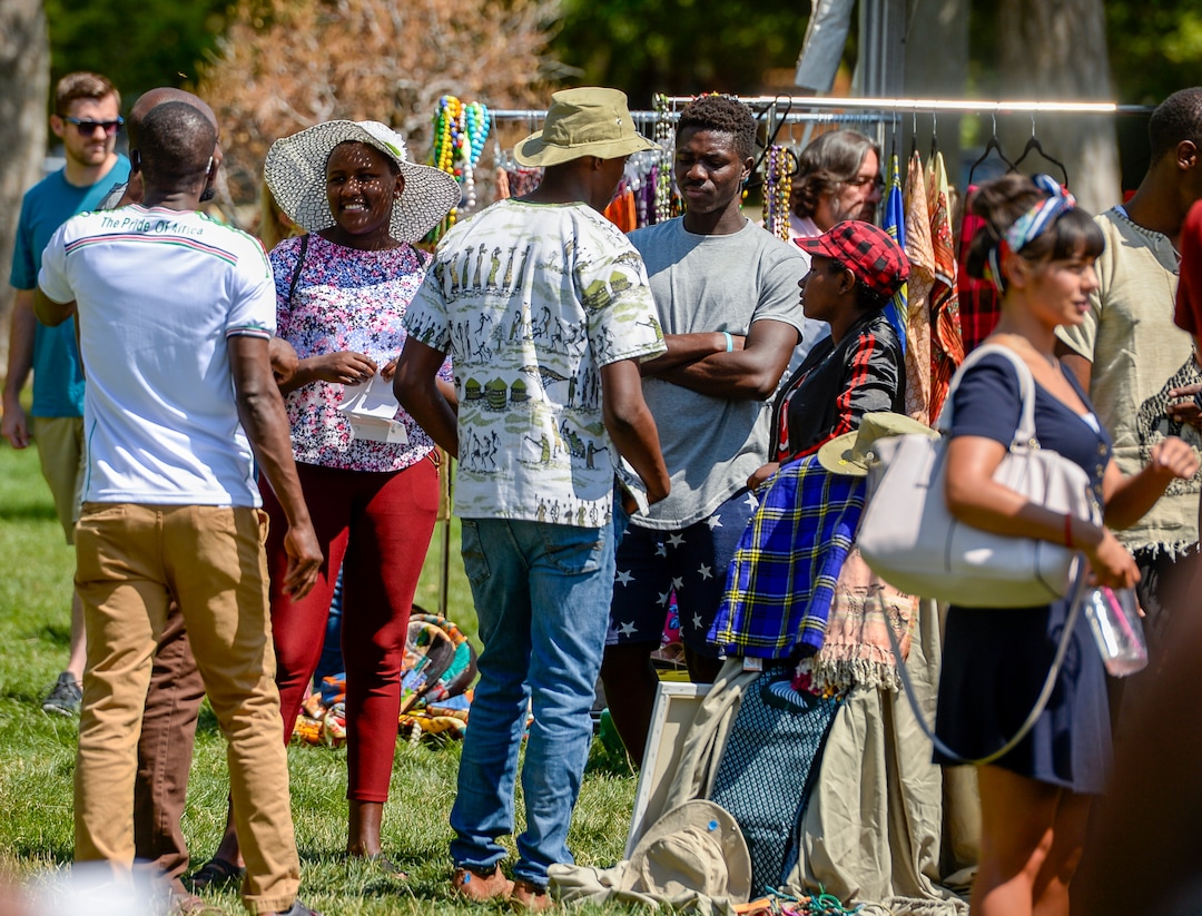 (Leah Hogsten  |  The Salt Lake Tribune)  Hundreds attended the 4th Annual African Festival sponsored by the United Africans of Utah, Saturday, July 27, 2019 at Liberty Park. The African Festival promotes African tradition, culture and heritage through the arts, food fashion, music and dance.