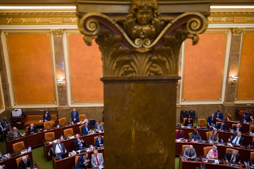 (Trent Nelson  |  The Salt Lake Tribune) Lawmakers in the House Chamber during a special legislative session, at the State Capitol in Salt Lake City on Tuesday, Nov. 9, 2021.