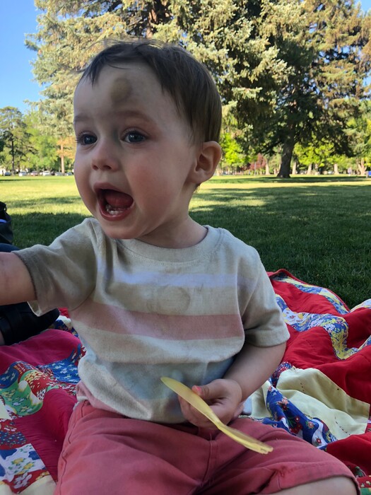 (Marina Gomberg | The Salt Lake Tribune) Harvey Gomberg is constantly bumping into things or falling over. It's hard for Marina Gomberg to watch, but she knows that part of growing up is learning how gravity works.