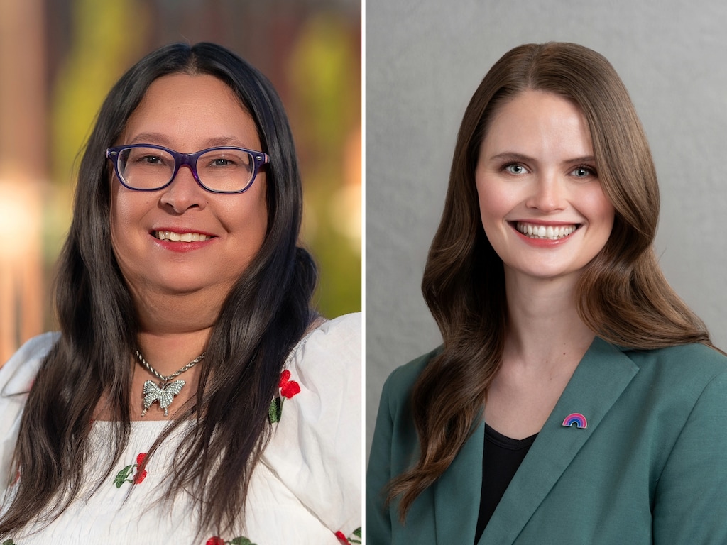 (Campaign photos) Aileen Hampton, left, and Sahara Hayes, candidates for the 2026 House District 32 election.