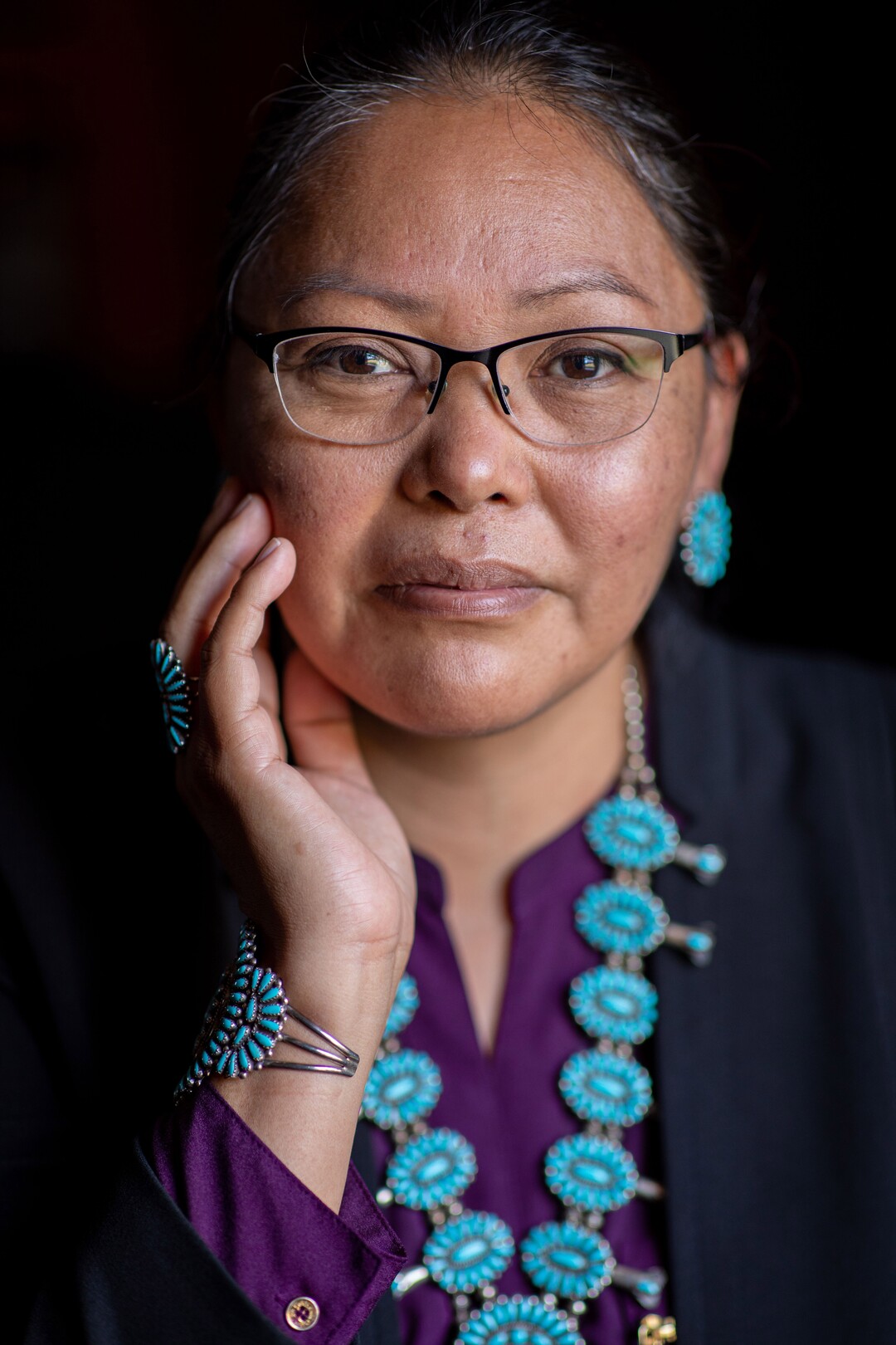 (Sharon Chischilly | The New York Times) Dr. Jill Jim, the Navajo Nation health director, in Window Rock, Ariz., on Aug. 19, 2020. The coronavirus has killed more than 500 people in Navajo Nation.