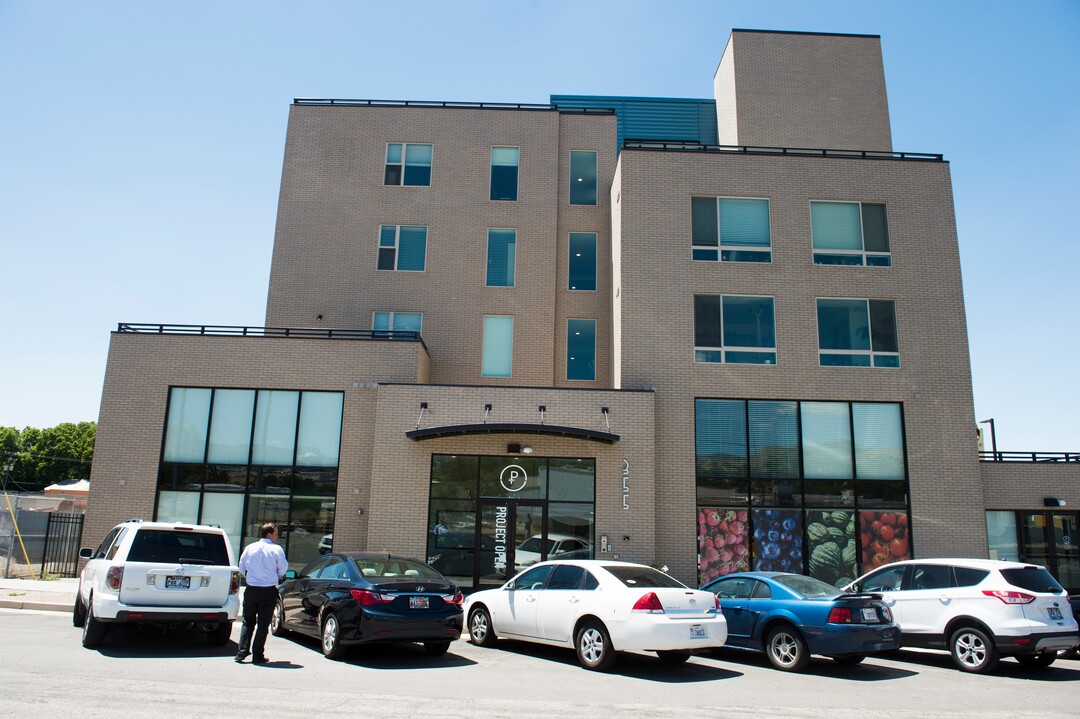 (Rick Egan  |  The Salt Lake Tribune)         Apartment building at 355 North and 500 West in Salt Lake, Wednesday, June 20, 2018.