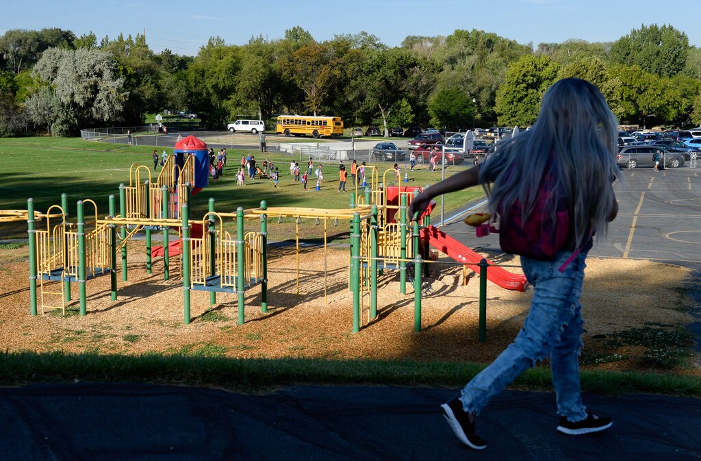 (Tribune file photo) Students arrive for a first day of school. The Utah Board of Education, which oversees public K-12 school in the state, got seven new members with the election on Nov. 3, 2020.