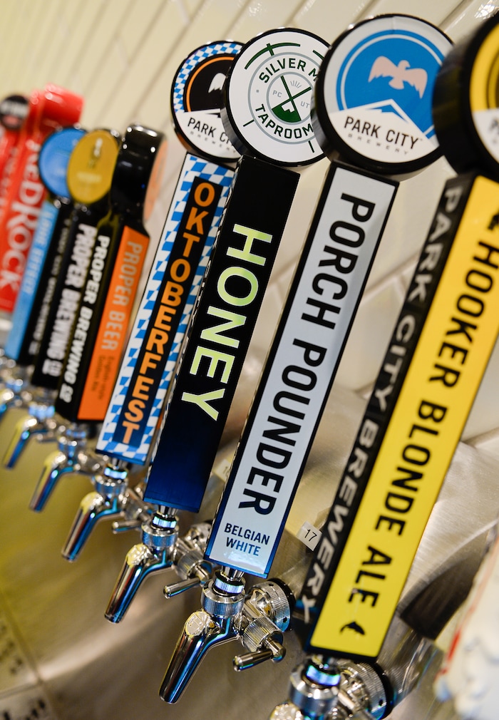 (Francisco Kjolseth  |  The Salt Lake Tribune)  More and more grocers are turning portions of their stores into a restaurants,  creating  competition for fast-food chains and traditional restaurants. The phenomenon is growing fast enough that the food industry is calling it the "grocerant" trend.  The new Park City Whole Foods, which opened down the street from the original, includes the Silver Mine Tap Room a family-friendly restaurant with 24-beers on tap.