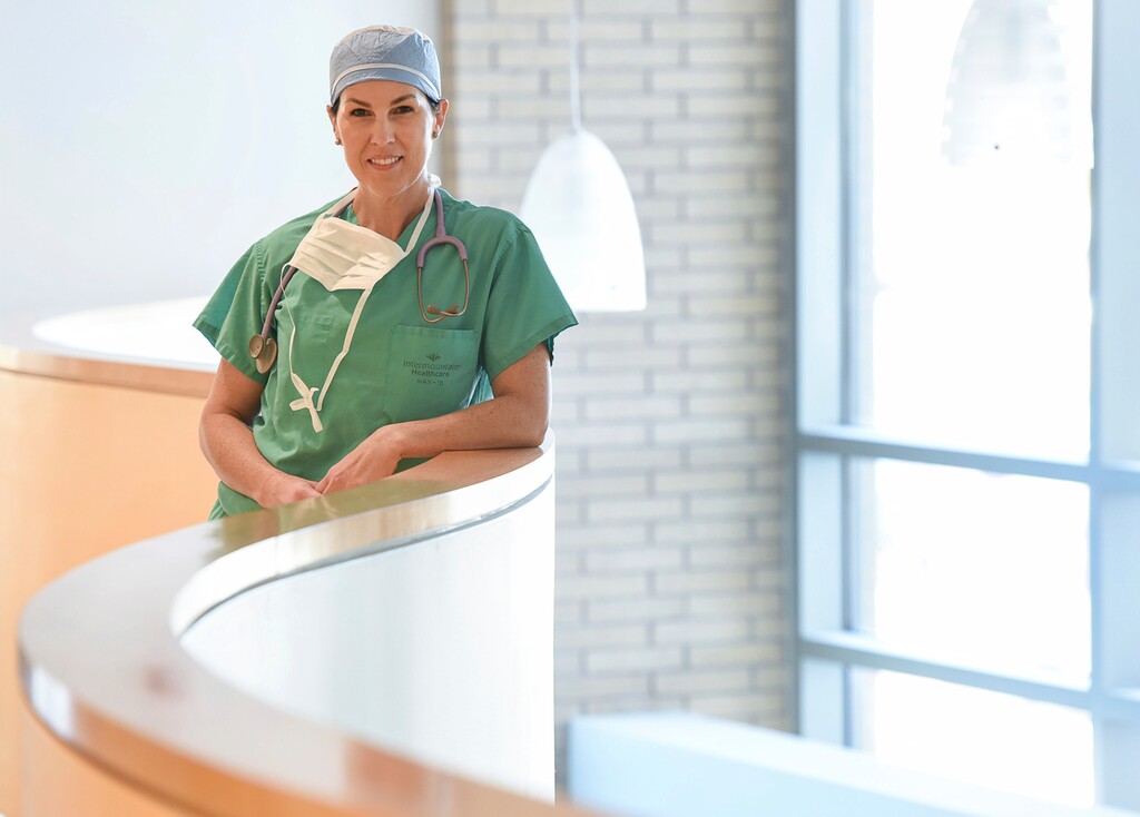 (Francisco Kjolseth | The Salt Lake Tribune) Rep. Suzanne Harrison, D-Draper, discusses the COVID-19 pandemic. Her job as an anesthesiologist gives her a unique perspective on the public health issue.