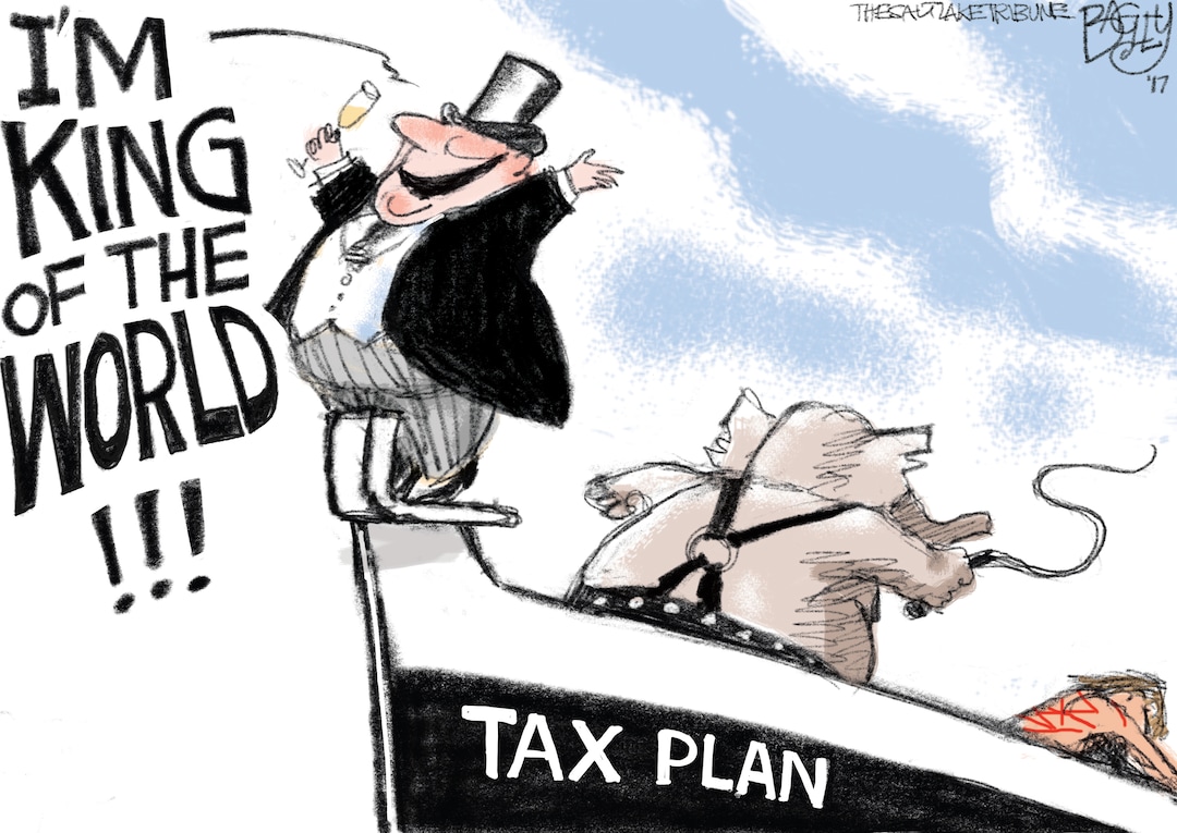 This Pat Bagley cartoon appears in The Salt Lake Tribune on Thursday, Nov. 16, 2017.