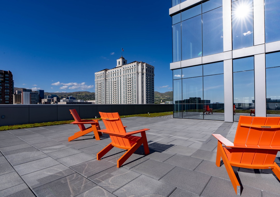 (Francisco Kjolseth | The Salt Lake Tribune) A first look inside the newly opened office tower at 650 Main Street in Salt Lake City on Tuesday, May 24, 2022.