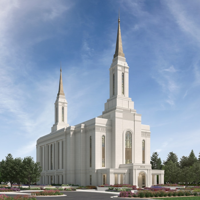 (The Church of Jesus Christ of Latter-day Saints)
Rendering of the Lindon Utah Temple.