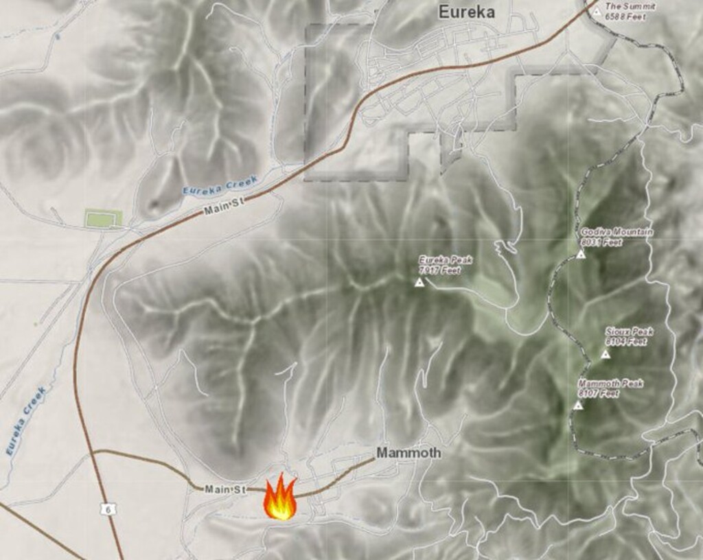 (Courtesy of Utah Fire Info) The Mammoth Fire is burning near Eureka in Juab County.