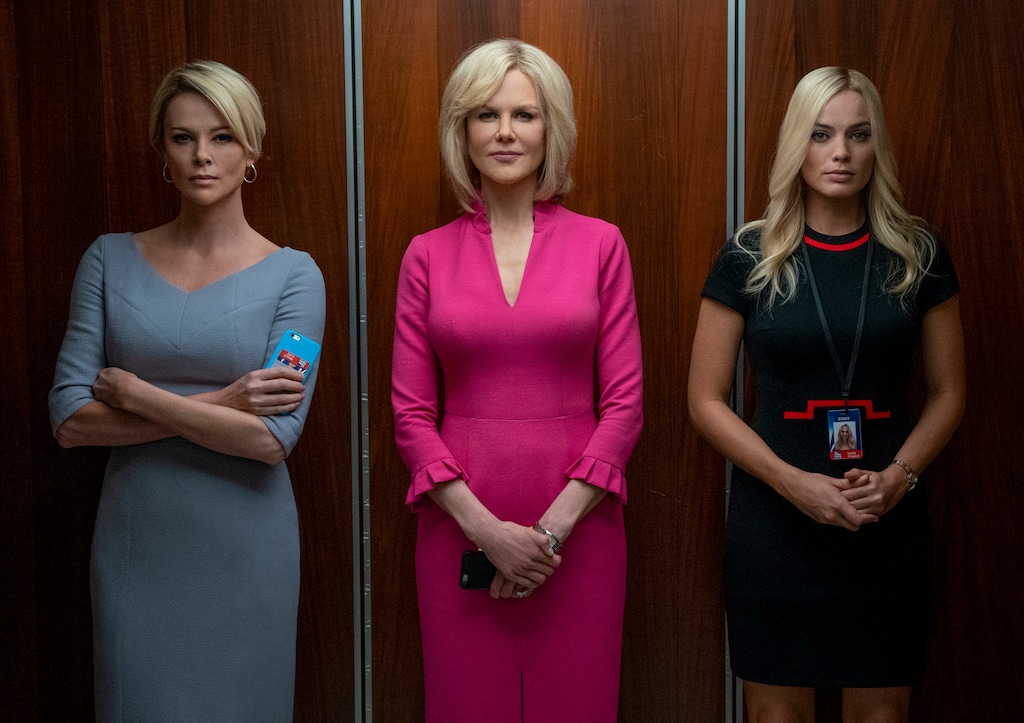 (Hilary B. Gayle | Lionsgate via AP)Charlize Theron, from left, Nicole Kidman and Margot Robbie in a scene from "Bombshell." On Wednesday, Dec. 11, 2019, the cast of "Bombshell" was nominated for a SAG Award. Theron was also nominated for best actress and Kidman and Robbie were nominated for supporting actress.