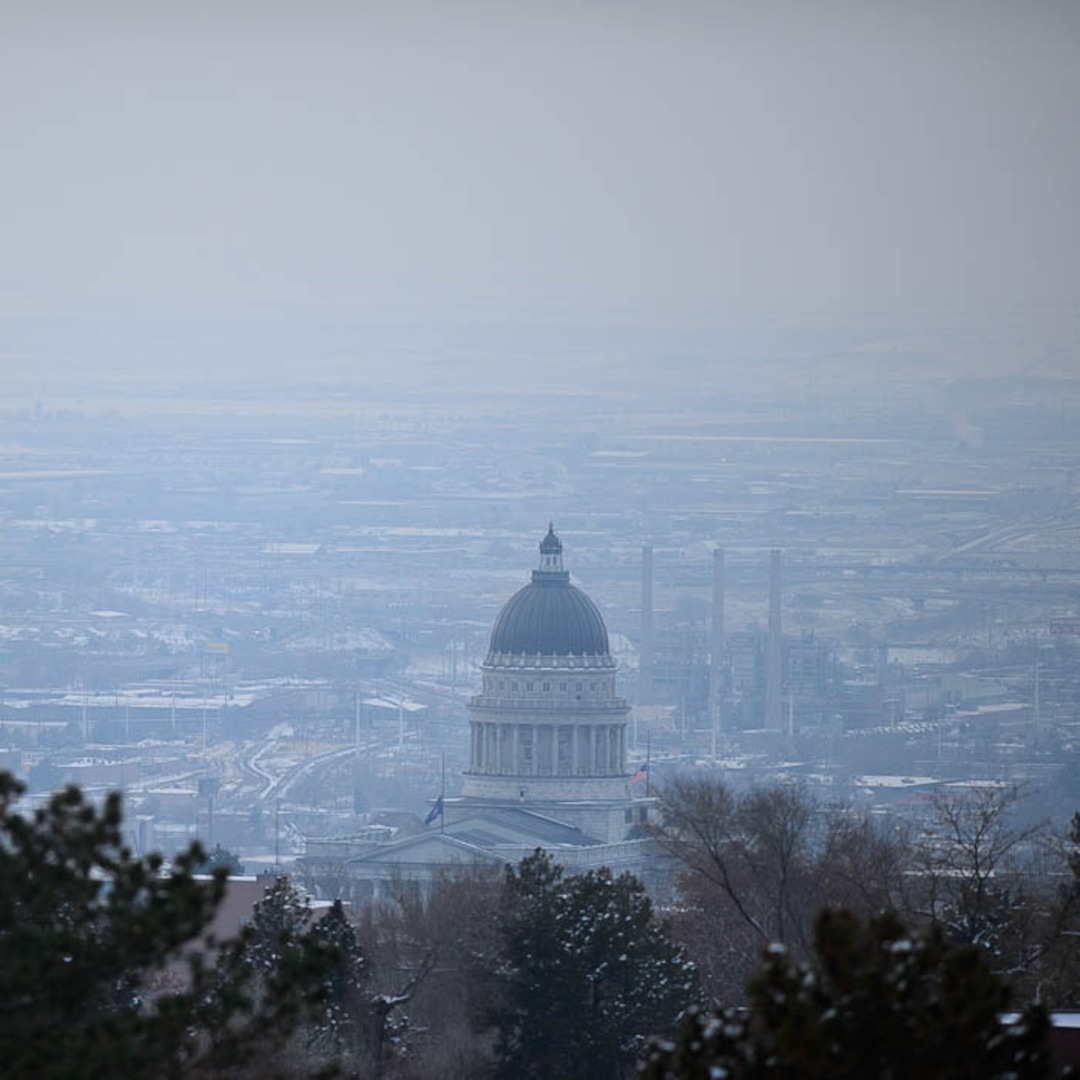 (Trent Nelson | The Salt Lake Tribune)  The capitol in Salt Lake City on a hazy day, Thursday Dec. 6, 2018.