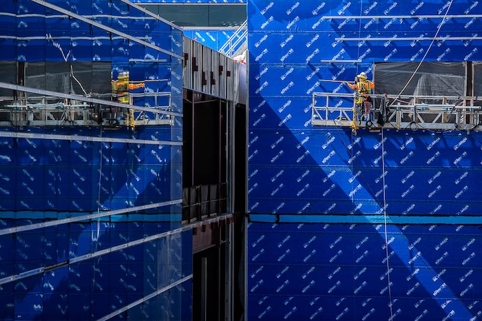(Trent Nelson | The Salt Lake Tribune)
Construction at Salt Lake City International Airport, Wednesday Sept. 19, 2018.