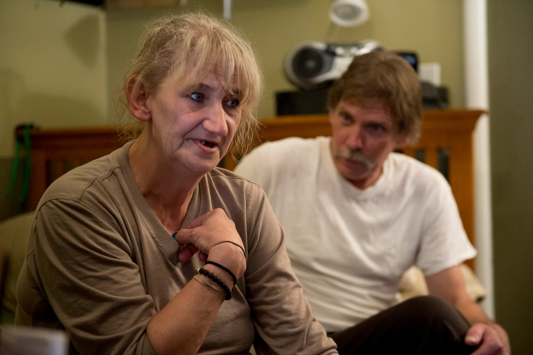 (Jeremy Harmon  |  The Salt Lake Tribune) Ron and Katherine Barrett at their apartment in Salt Lake City on Monday, August 26, 2019.