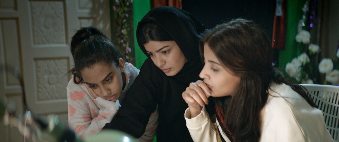 (Photo courtesy of Sundance Institute) Mila Alzahrani, center, flanked by Nourah Al Awad and Dhay, runs for office in a Saudi Arabia city, in "The Perfect Candidate," directed by Haifaa Al Mansour, an official selection of the Spotlight program at the 2020 Sundance Film Festival.