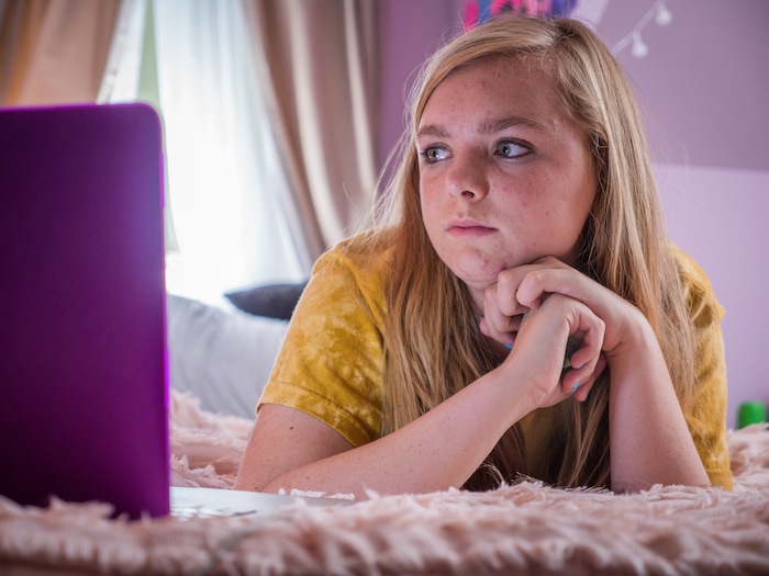 ( Courtesy Sundance Institute) Elsie Fisher plays Kayla, who's approaching her final week in middle school, in Bo Burnham's "Eighth Grade,"  which will screen in the U.S. Dramatic competition of the 2018 Sundance Film Festival.