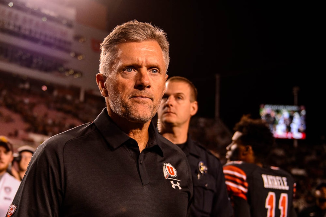 (Trent Nelson | The Salt Lake Tribune)  Utah Utes head coach Kyle Whittingham as the University of Utah hosts Washington at Rice-Eccles Stadium in Salt Lake City, Saturday Sept. 15, 2018.