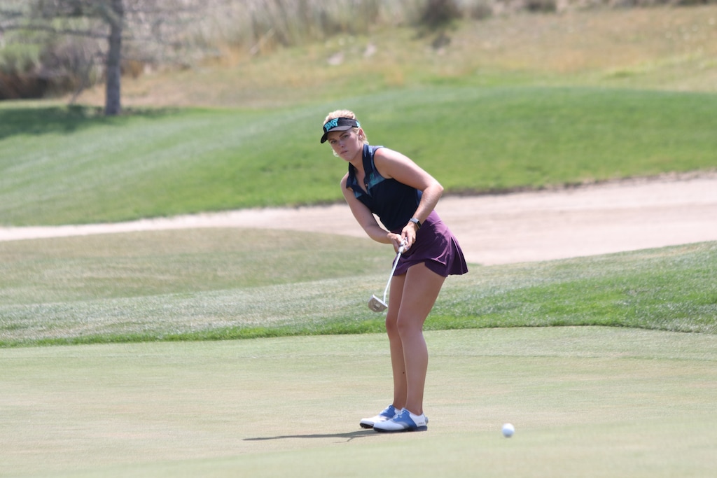 (Photo courtesy of Jesse Dodson | Fairways Media) Veronica Joels of UNLV comes from behind to win the Utah Women's Open at Thanksgiving Point on Tuesday, Aug. 4, 2020.
