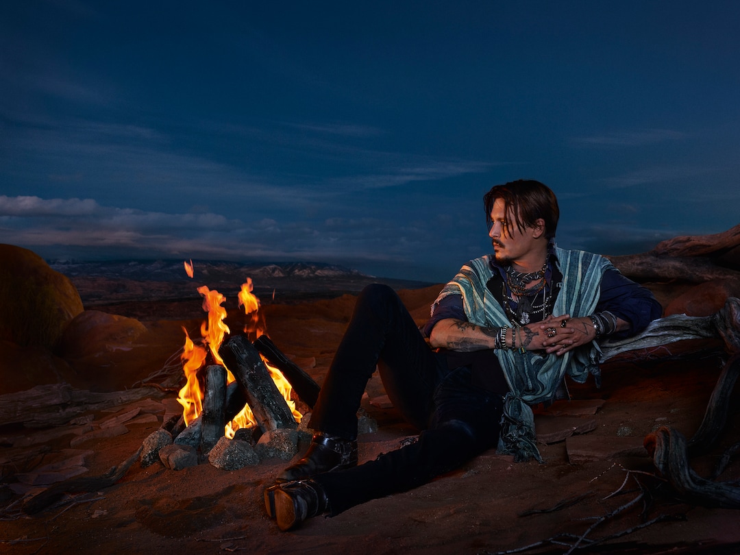 (Image courtesy Parfums Christian Dior) 
Actor Johnny Depp is the star in a commercial for Christian Dior's men's fragrance Sauvage, filmed in southeast Utah.