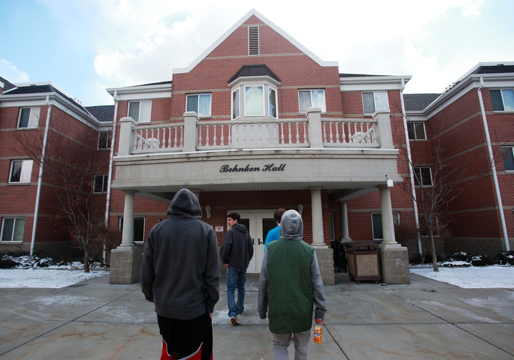 (Tribune File Photo) Students walk into Behnken Hall on the campus of Westminster College in Salt Lake City on March 24, 2013.