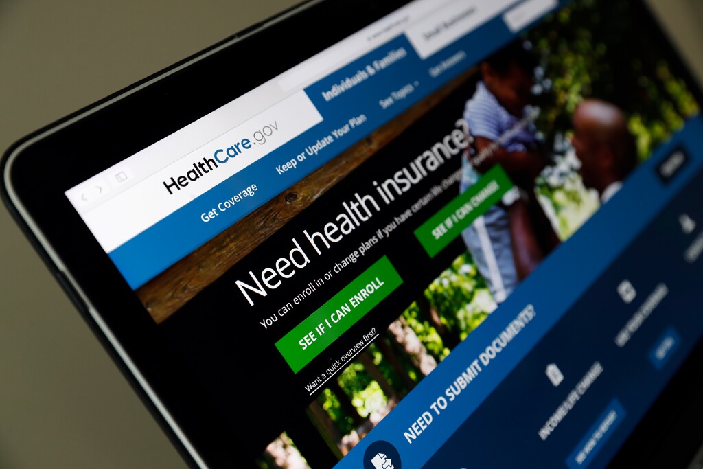 (AP file photo) The Healthcare.gov website, as seen on a laptop computer in May. Officials say nearly 130,000 Utahns signed up for health coverage under the Affordable Care Act during the most recent six-week enrollment period ending Dec. 15, 2017 — about a 10 percent decline from sign-ups last year.