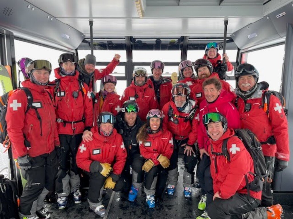 (Dave Fields | Snowbird) About 16 ski patrollers stayed at Snowbird during its rare multi-day interlodge  and while State Route 210 was closed for the better part of two weeks in April.