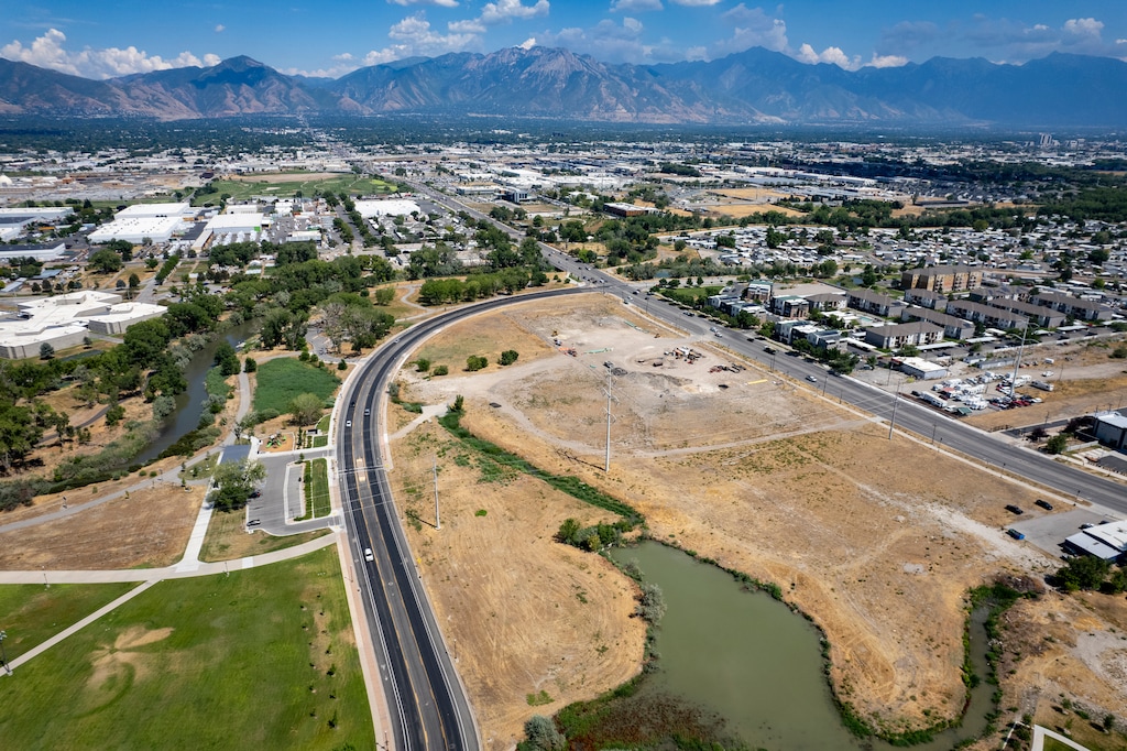 (Rick Egan | The Salt Lake Tribune) The potential site of a massive new indoor athletic complex in West Valley City on Thursday, July 23, 2026. The property is sometimes used as a staging area for construction equipment.