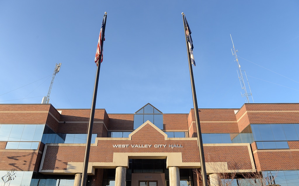 (Chris Samuels | The Salt Lake Tribune) West Valley City Hall in 2022. City leaders have signed off on a program to provide blood transfusions to those who need one before they even get to a hospital.