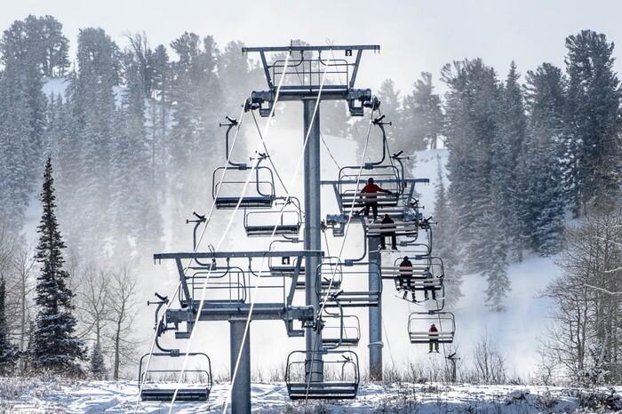 (Trent Nelson | The Salt Lake Tribune) Skiers at Solitude Mountain Resort, Thursday December 21, 2017.