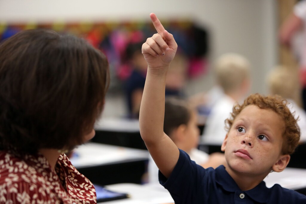 (Francisco Kjolseth | Tribune file photo) Five-year-old James Turner works with aide Christy Johnson in a Tooele classroom in 2017. District officials announced a tentative pay deal with teachers to raise annual salaries by a flat $5,000 in the 2018-19 school year.