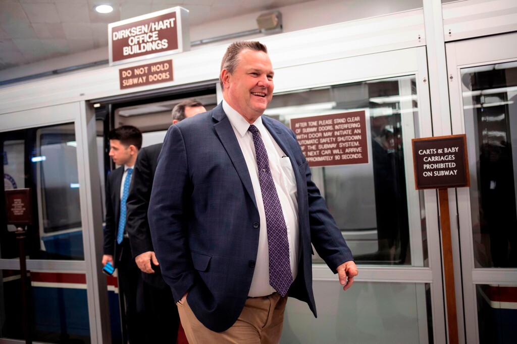 (J. Scott Applewhite | Associated Press file photo) In this Jan. 25, 2018 file photo, Sen. Jon Tester, D-Mont., arrives for voting at the Capitol in Washington. Tester has kept a low profile in Congress until catching the attention of President Donald Trump with startling allegations that toppled Veterans Administration nominee Ronny Jackson.
