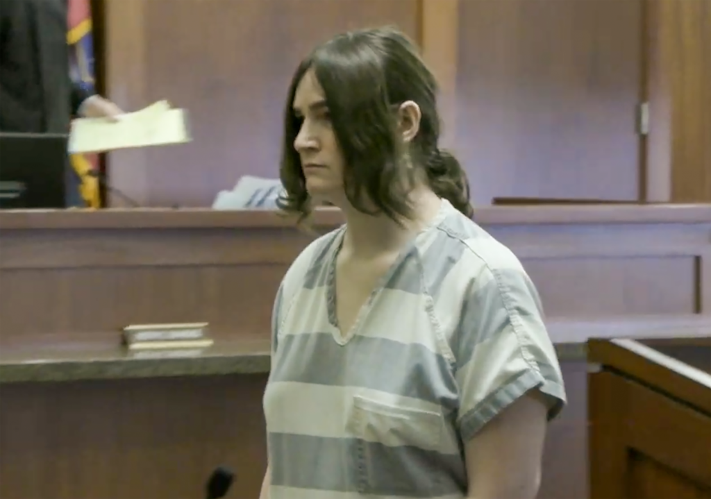 (Pool) Mia Bailey departs a 5th Judicial District courtroom in St. George, Friday, Dec. 19, 2025, after receiving a sentence in the murder of her parents in 2024.