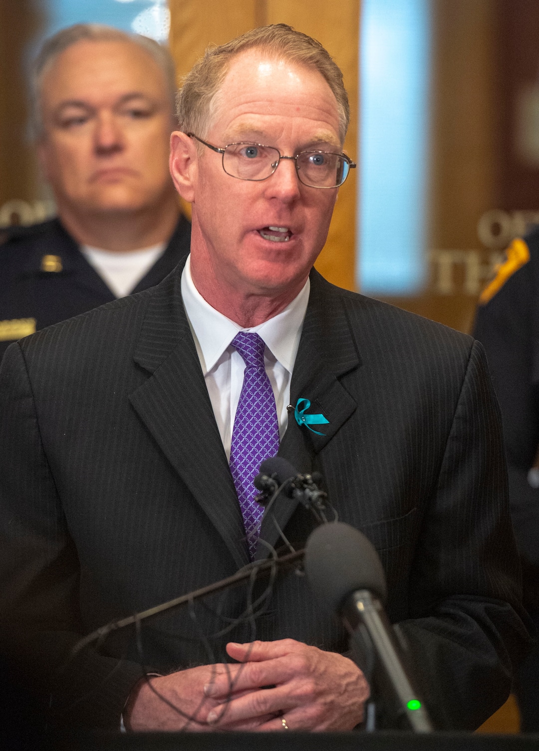 (Rick Egan  |  The Salt Lake Tribune)   Paul Cassell makes an announcement regarding the Utah Supreme Court Petition on behalf of Jane Does and House Bill 281, during a news conference at the Salt Lake City and County Building, Wednesday, April 3, 2019.