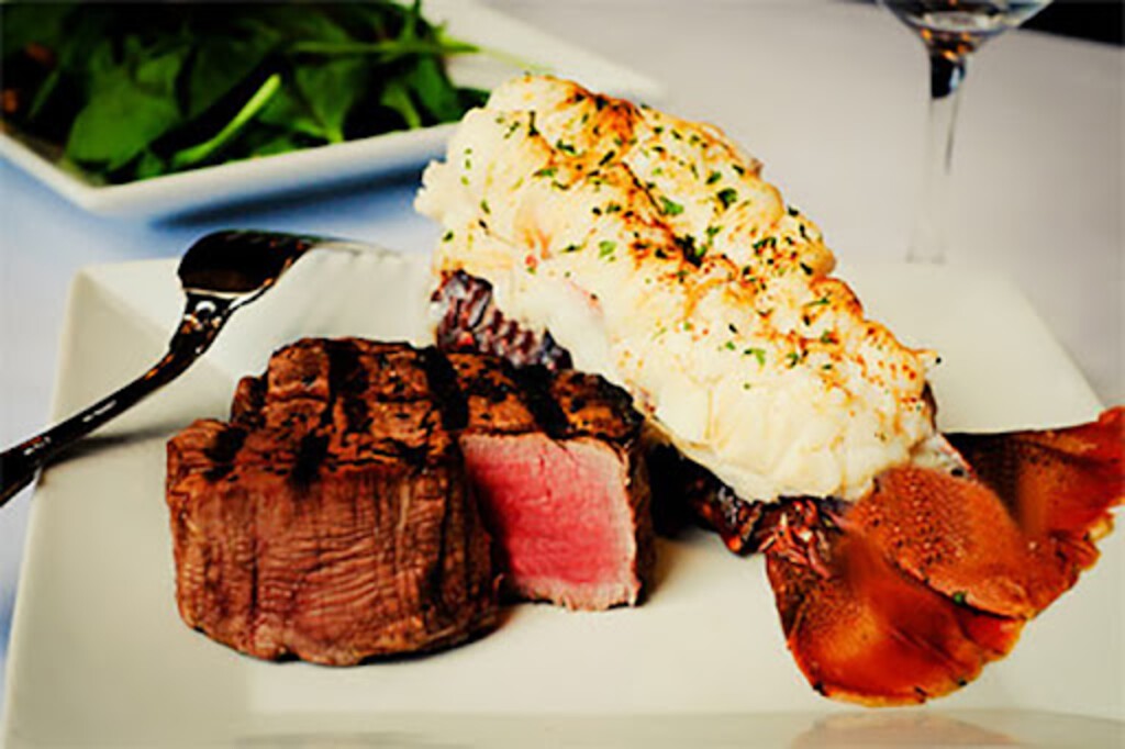 (Carvers Steaks and Seafood) | Filet Mignon and Lobster at Carvers Steaks and Seafood.