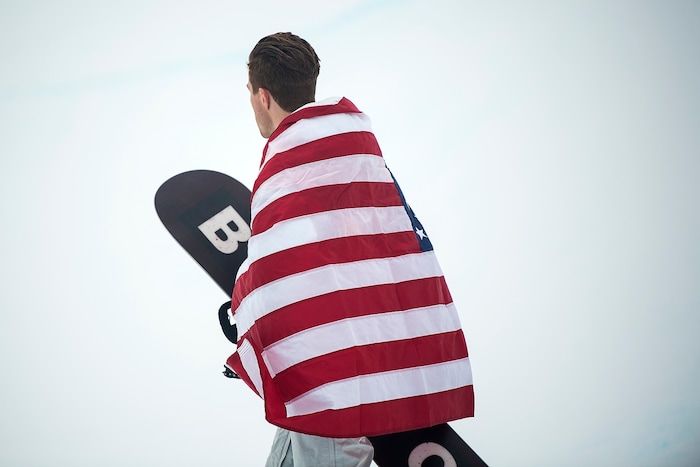 (Chris Detrick  |  The Salt Lake Tribune)  Shaun White after winning gold after his run during the men's halfpipe finals at Phoenix Snow Park during the Pyeongchang 2018 Winter Olympics Wednesday, Feb. 14, 2018.  White won the event with a 97.75, his third Olympic gold medal in the halfpipe (2006, 2010, 2018).