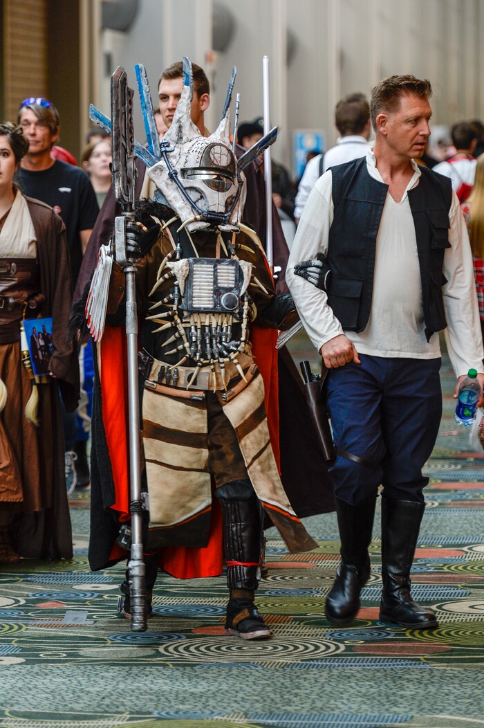 Leah Hogsten  |  The Salt Lake Tribune  Cosplayers roam the aisles atÊFanX Salt Lake Comic Convention, Saturday, April 20, 2019. 