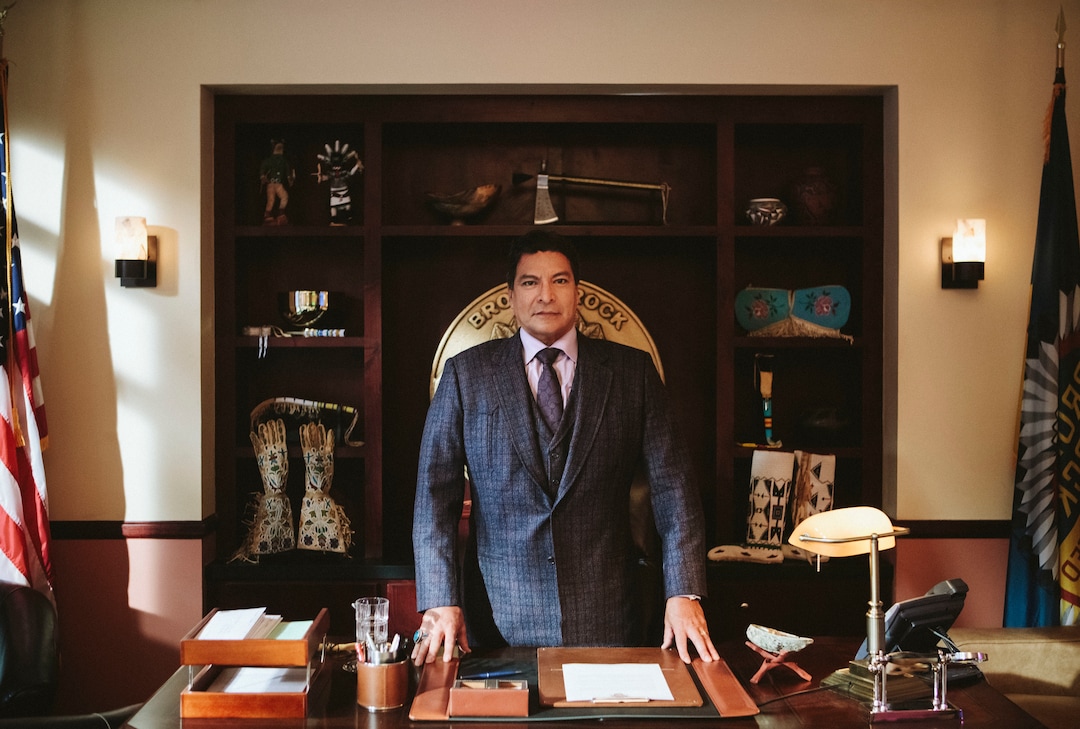 This image released by Paramount Network shows, Gil Birmingham from the series "Yellowstone" premiering Wednesday, June 20. (Emerson Miller/Paramount Network via AP)