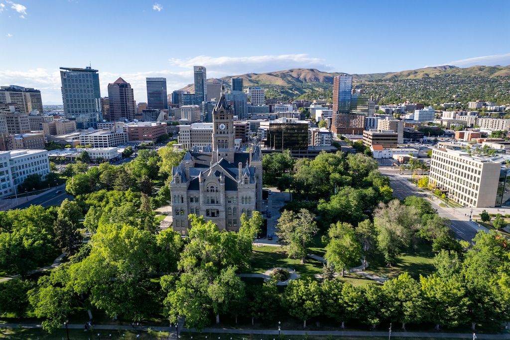 (Rick Egan | The Salt Lake Tribune) Salt Lake City Hall. A new audit found Utah's capital is unable to cover debt on a massive sewage treatment plant project.


