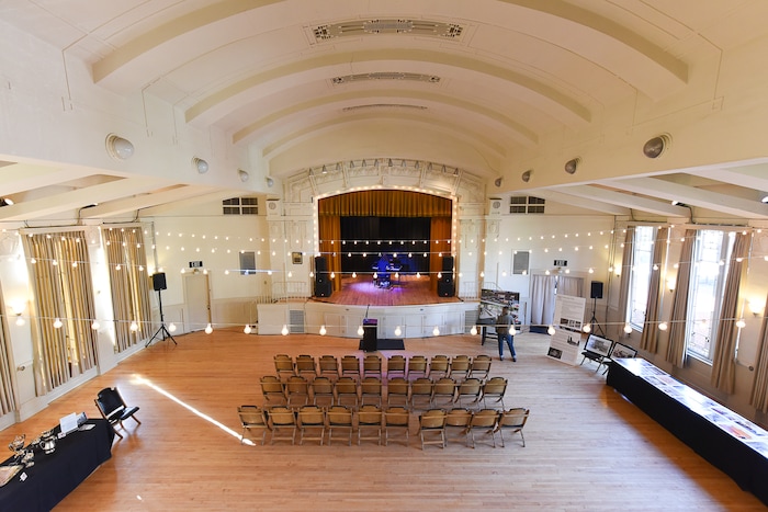 (Francisco Kjolseth  |  The Salt Lake Tribune)  Since 2016, the historic Ladies Literary Club House building at 850 E South Temple has been owned by a group of millennial visual artists and entrepreneurs, known as Photo Collective Studios. They've renovated the building and are now seeking a grant to make it ADA accessible for the first time in its 106-year history. To publicize their cause, on Tuesday, Sept. 24, 2019, they opened their refurbished building to tours.