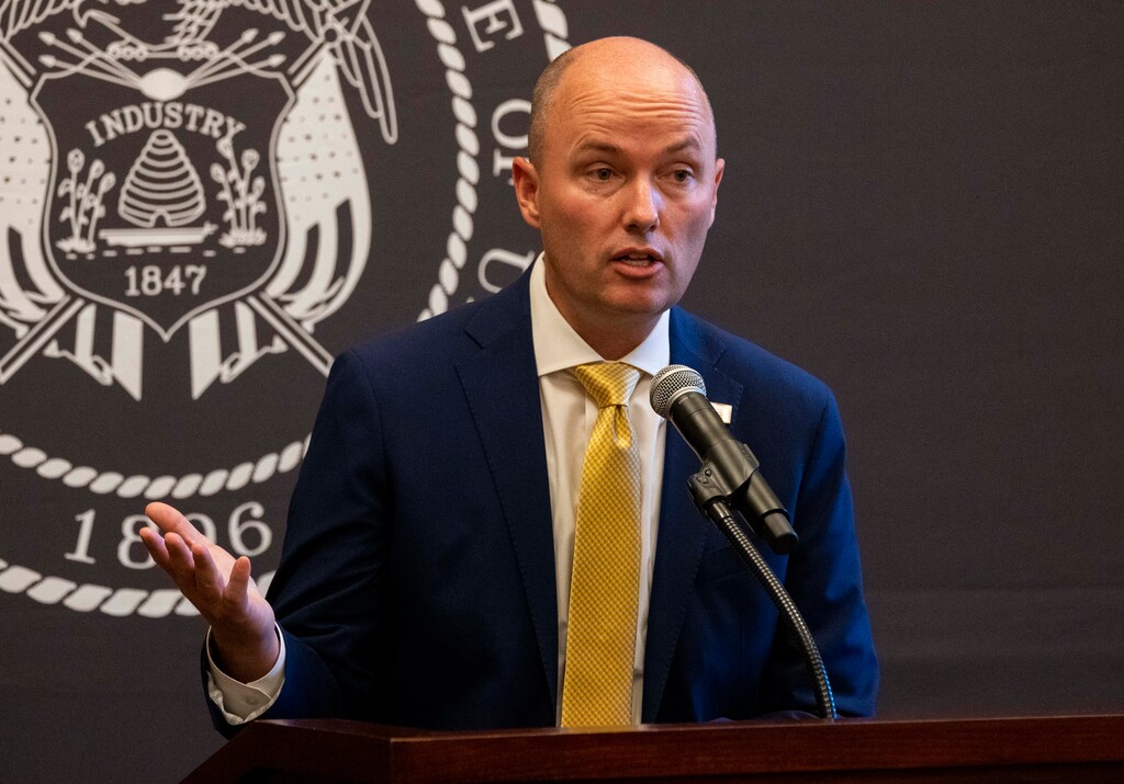 (Rick Egan | The Salt Lake Tribune) Gov. Spencer Cox joined more than two dozen other Republican governors in a letter to President Joe Biden demanding he take immediate steps to end the crisis at the U.S.—Mexico border.
