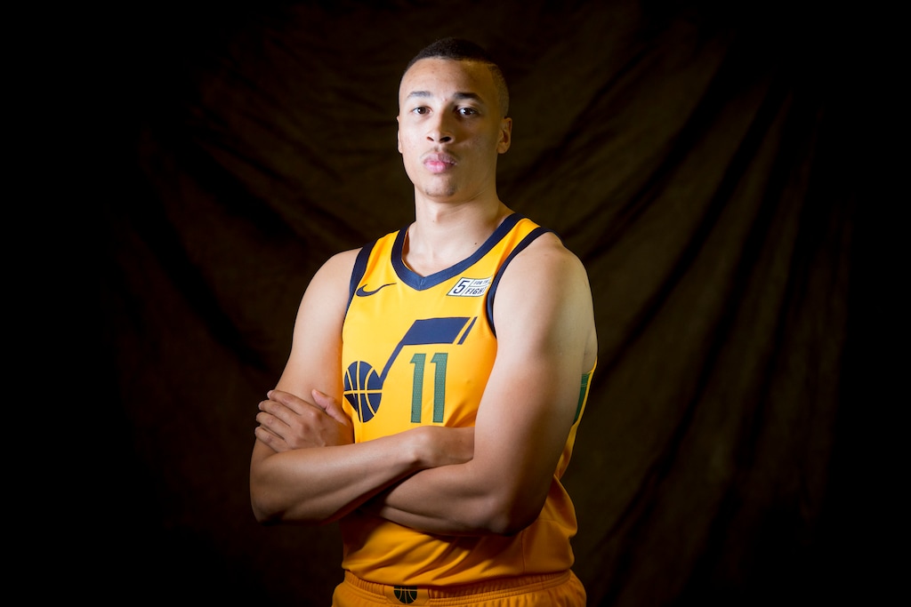 (Jeremy Harmon | The Salt Lake Tribune) Dante Exum during media day with the Utah Jazz on Monday, September 30, 2019.