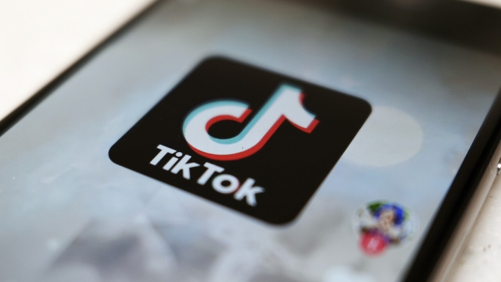 (Kiichiro Sato | AP) The TikTok logo displayed on a smartphone.