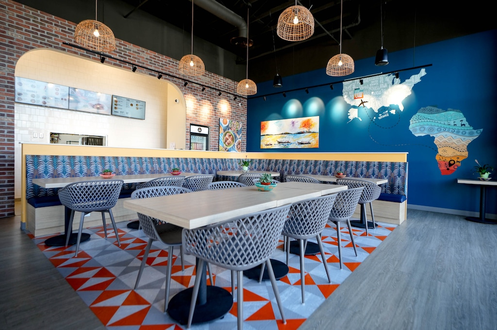 (Francisco Kjolseth | The Salt Lake Tribune) Zulu Grille’s new location in South Jordan, which serves South African cuisine and supports Johannesburg program Home of Hope for Girls, which supports victims of human trafficking, is scheduled to open July 29, 2022.