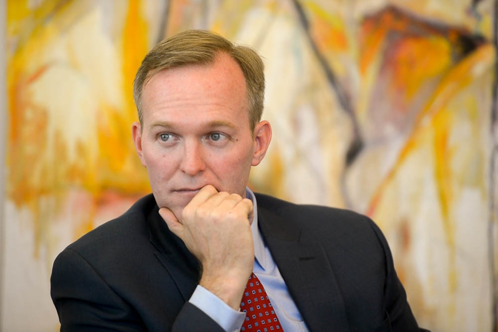 (Trent Nelson | The Salt Lake Tribune)  Ben McAdams in Salt Lake City, Wednesday Oct. 17, 2018.