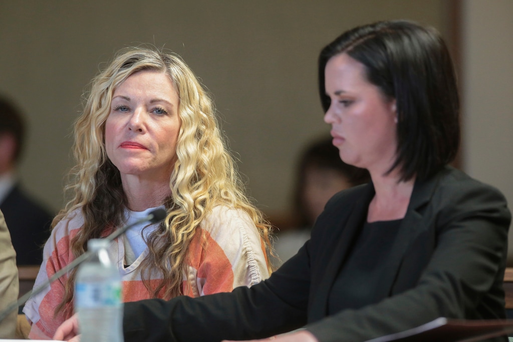(John Roark | The Idaho Post-Register via AP, pool, file)  In this March 6, 2020 photo, Lori Vallow Daybell glances at the camera during her hearing, with her defense attorney, Edwina Elcox, right, in Rexburg, Idaho. Prosecutors say the mother of two children who were found dead in rural Idaho months after they vanished in a bizarre case that captured worldwide attention had conspired with her new husband to hide or destroy the kids' bodies. The new felony charges against Lori Vallow Daybell came late Monday, June 29, 2020, the latest twist in a case tied to the mysterious deaths of both of the couple's former spouses and their beliefs about zombies and the apocalypse.