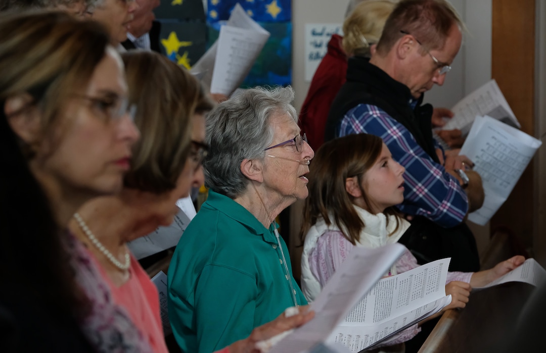 (Francisco Kjolseth  |  The Salt Lake Tribune)  People gather at Zion Evangelical Lutheran Church in Salt Lake City recently for a ecumenical prayer service as part of the 500th anniversary of the Protestant Reformation. From conflict to communion Roman Catholics and Lutherans came together for a celebration of dialogue and relationship.  