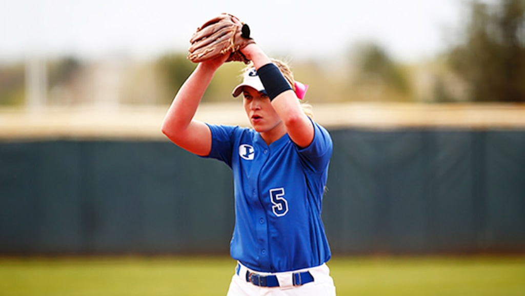 BYU softball star McKenna Bull. Courtesy photo by Jaren Wilkey, BYU.