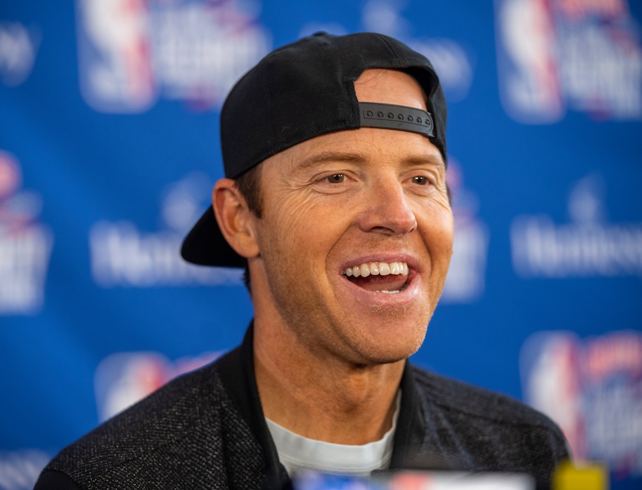(Rick Egan | The Salt Lake Tribune) Utah Jazz owner Ryan Smith, on the red carpet before the NBA All-Star Celebrity Game, at the Jon M. Huntsman Center, on Friday, Feb. 17, 2023.