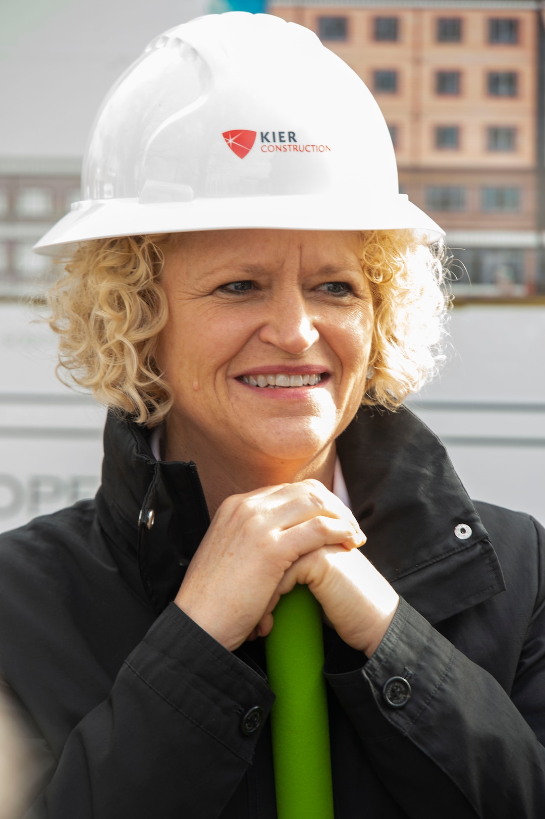 (Rick Egan  |  The Salt Lake Tribune)    Mayor Jackie Biskupski joins representatives from First Step House, Salt Lake County Behavioral Health Services, and the Utah Housing Corporation to break ground on the latest phase of the First Step House Recovery Campus, at 440 South 500 East in Salt Lake City. Friday, March 1, 2019.